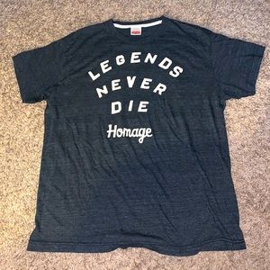 Men’s Homage Tee Legends Never Die Size XL